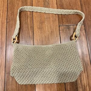 Vintage Style Works Tan Woven Shoulder Bag